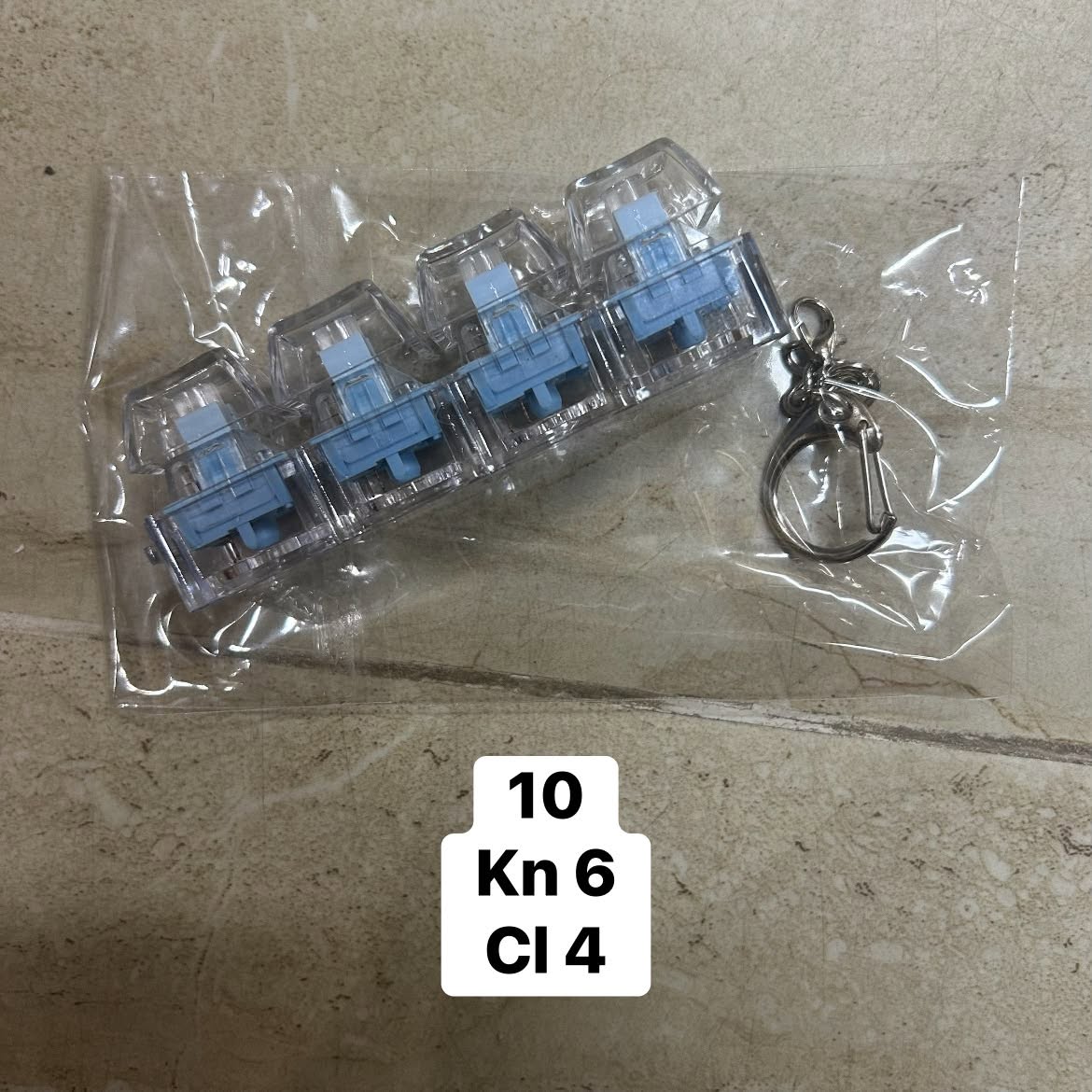 Móc khóa Keycap trong (4 phím)(silent)