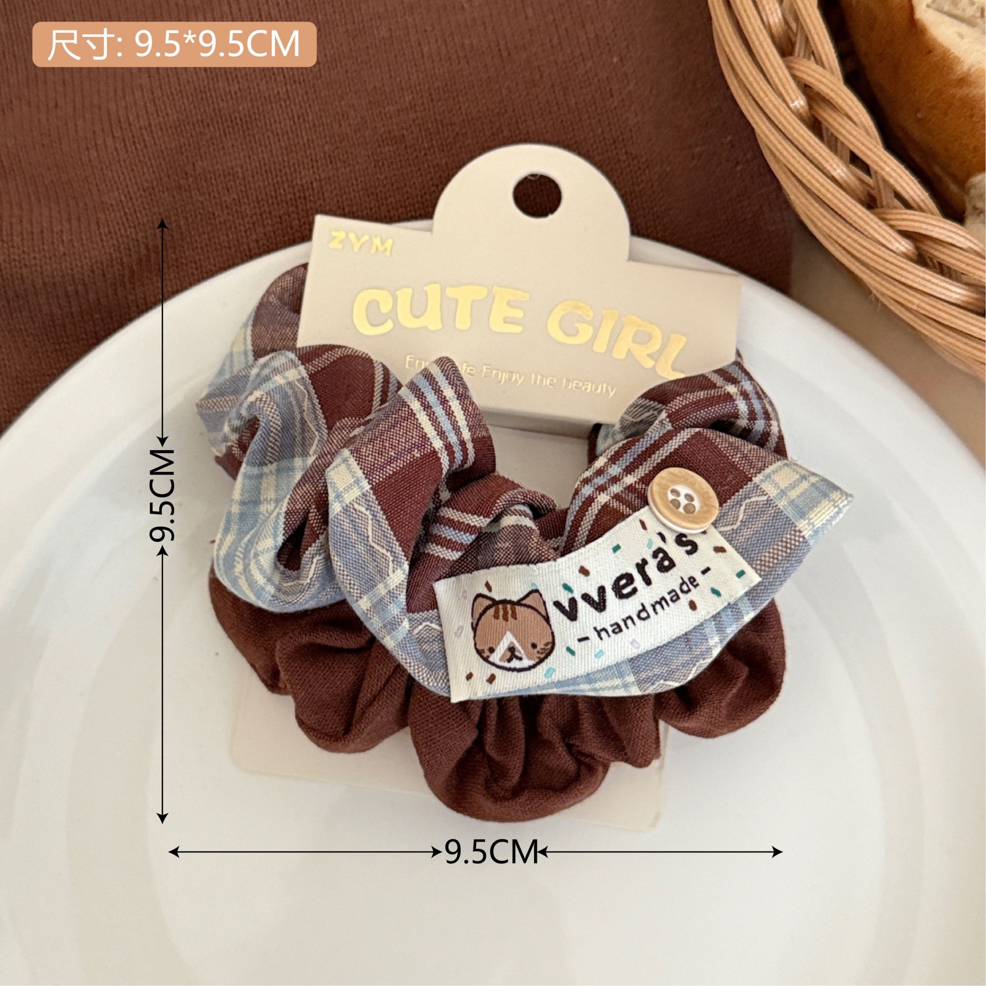 Set scrunchie họa tiết Cute girl (2c)