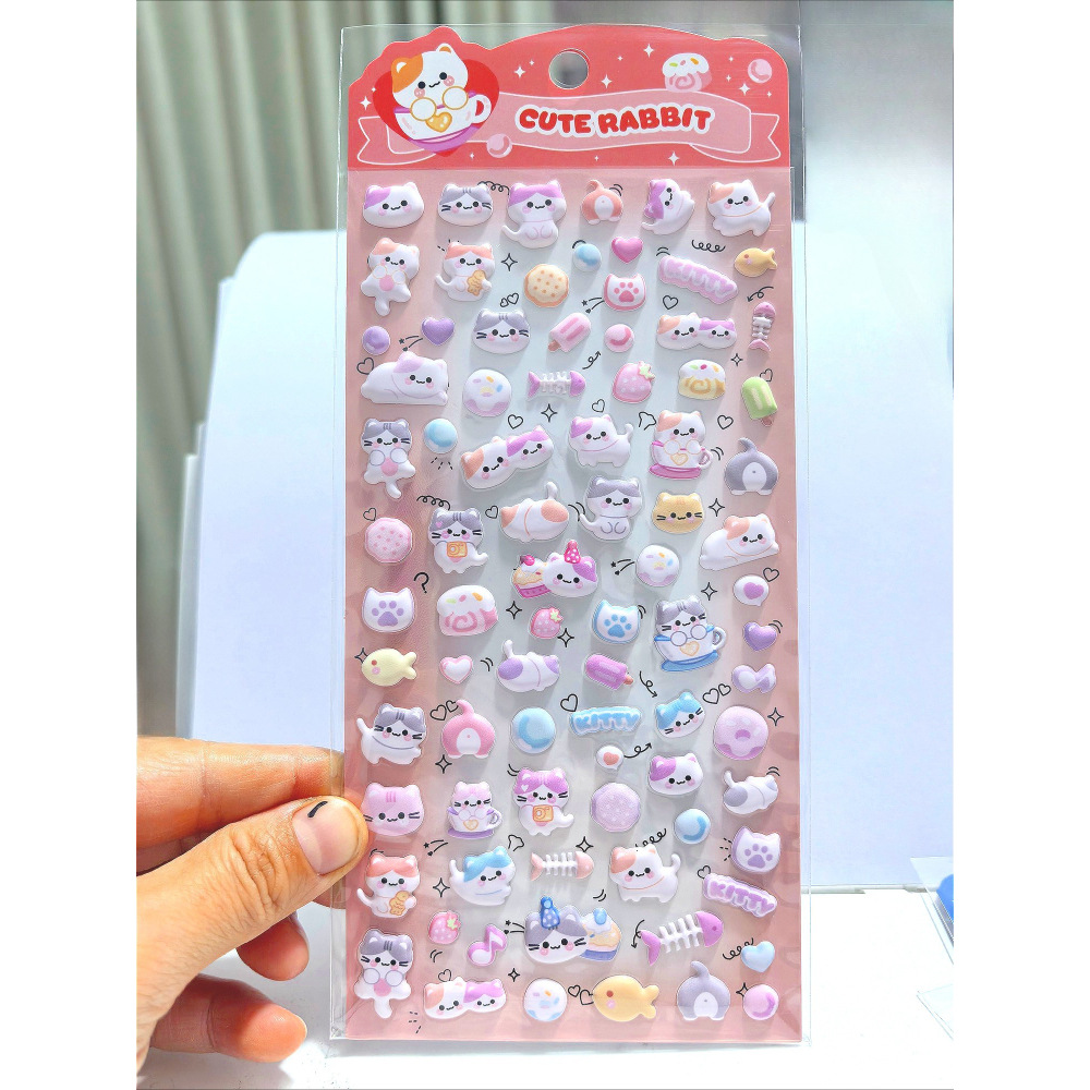 Sticker nổi Động vật (9x18cm)