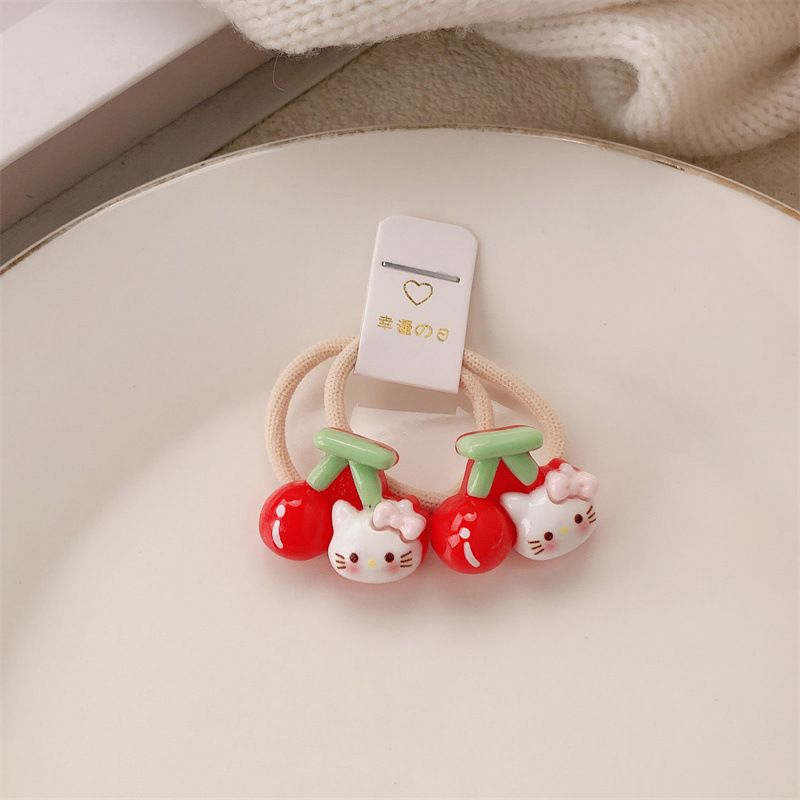 Set chun buộc tóc Hello Kitty cherry (2c)