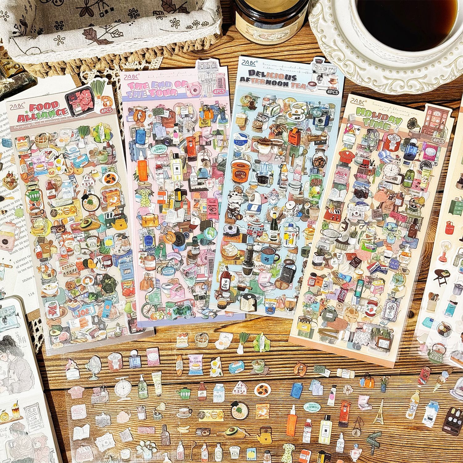 Sticker Leisure Time (4 tấm)(10x21cm)