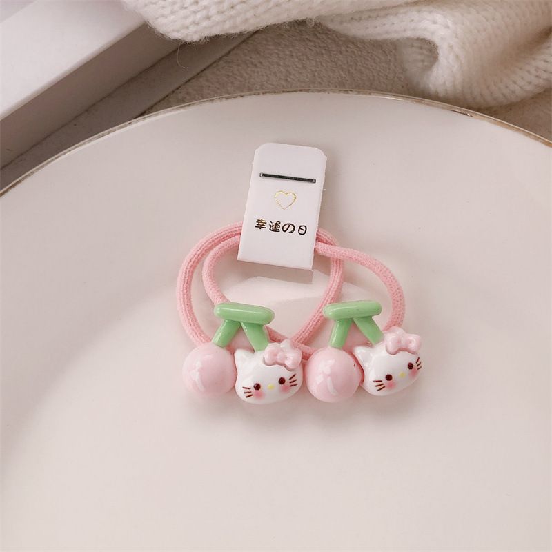 Set chun buộc tóc Hello Kitty cherry (2c)
