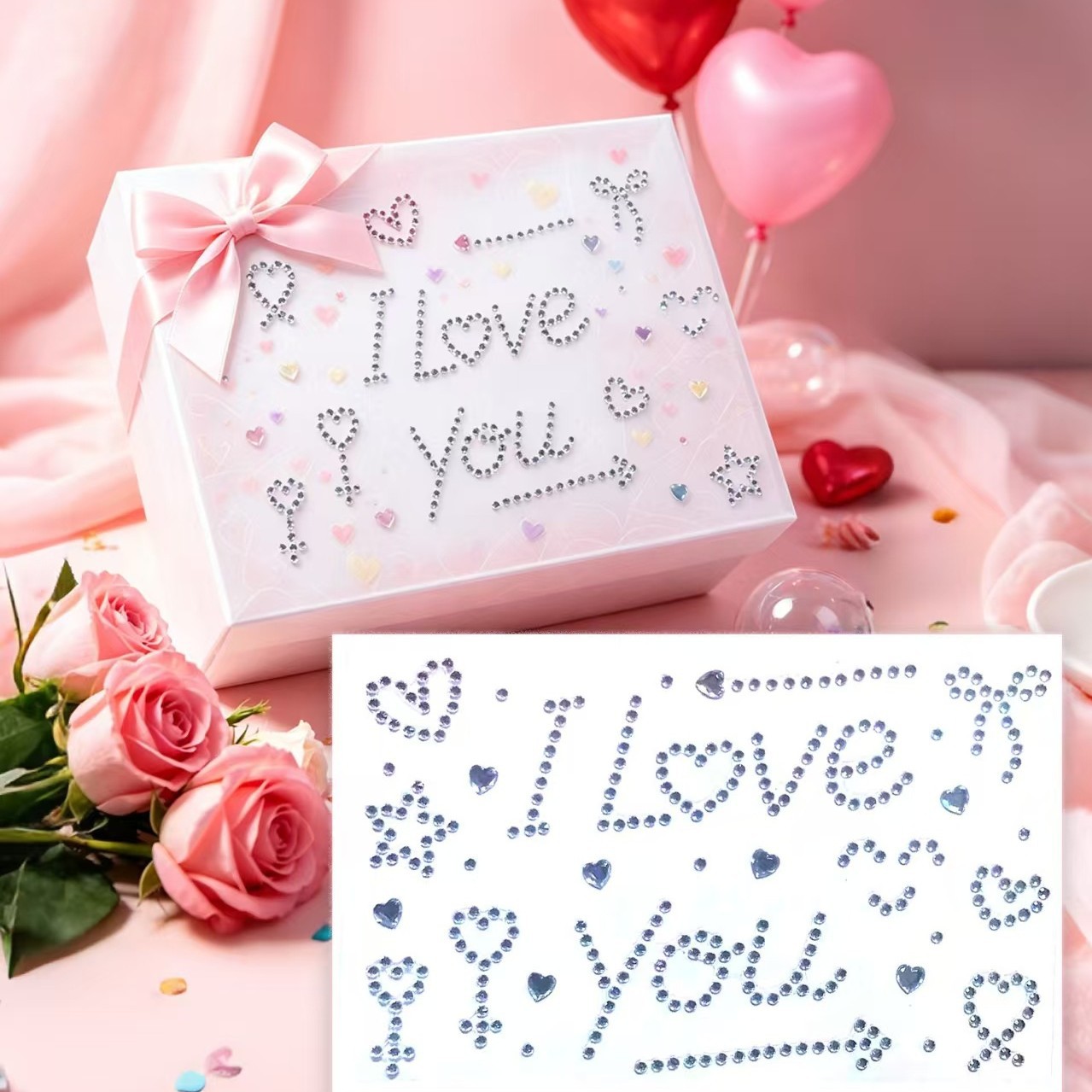 Sticker đá chữ tiếng Anh