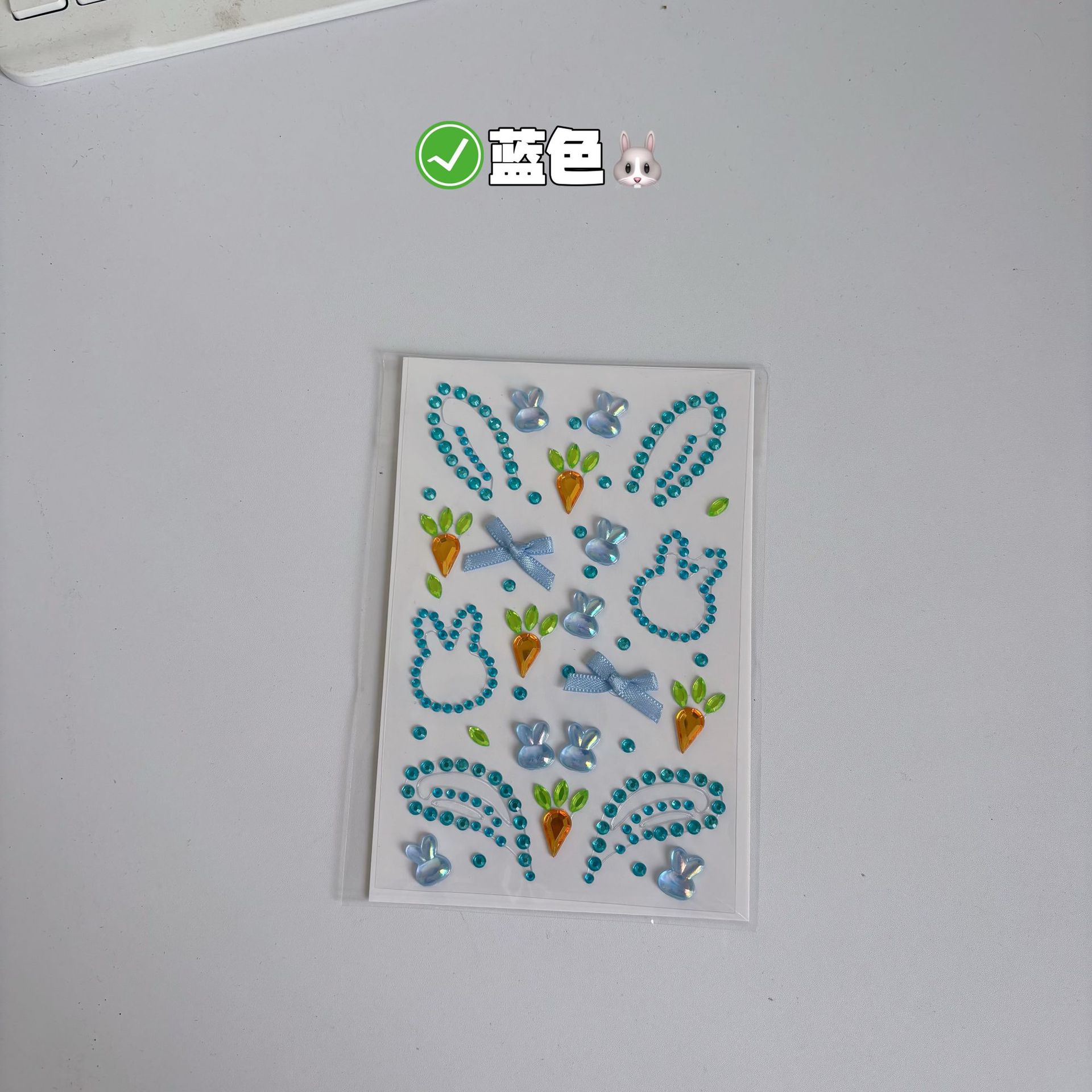 Sticker đá nơ ruy băng