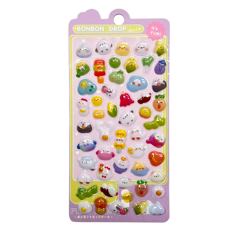 Sticker nổi Bonbon drop (8x12cm)
