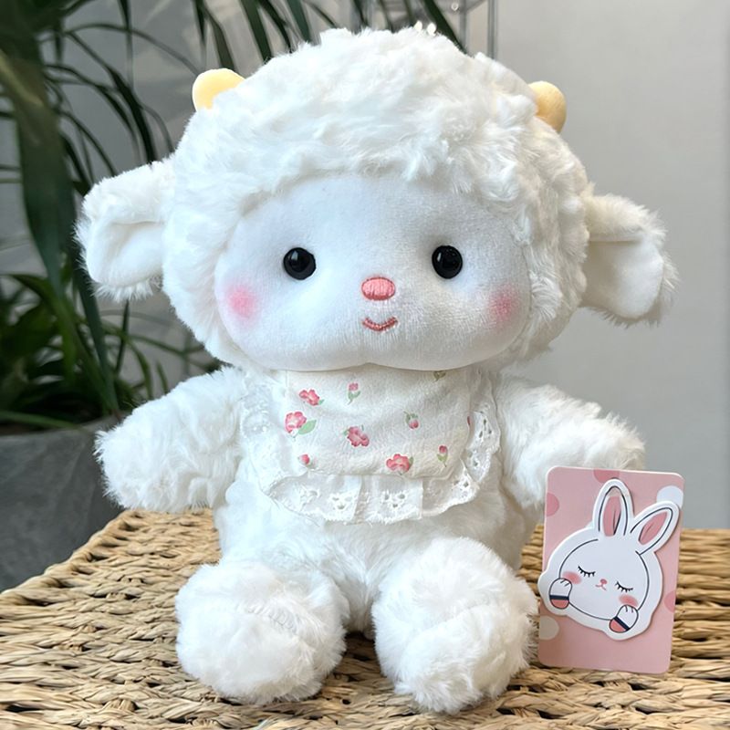 Động vật bông đeo yếm hoa (22cm)
