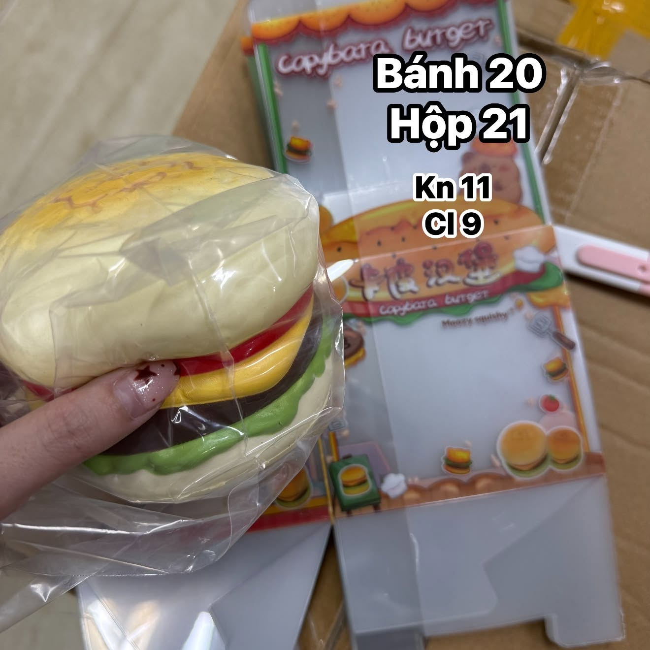 Squishy Moozy Hamburger Capybara