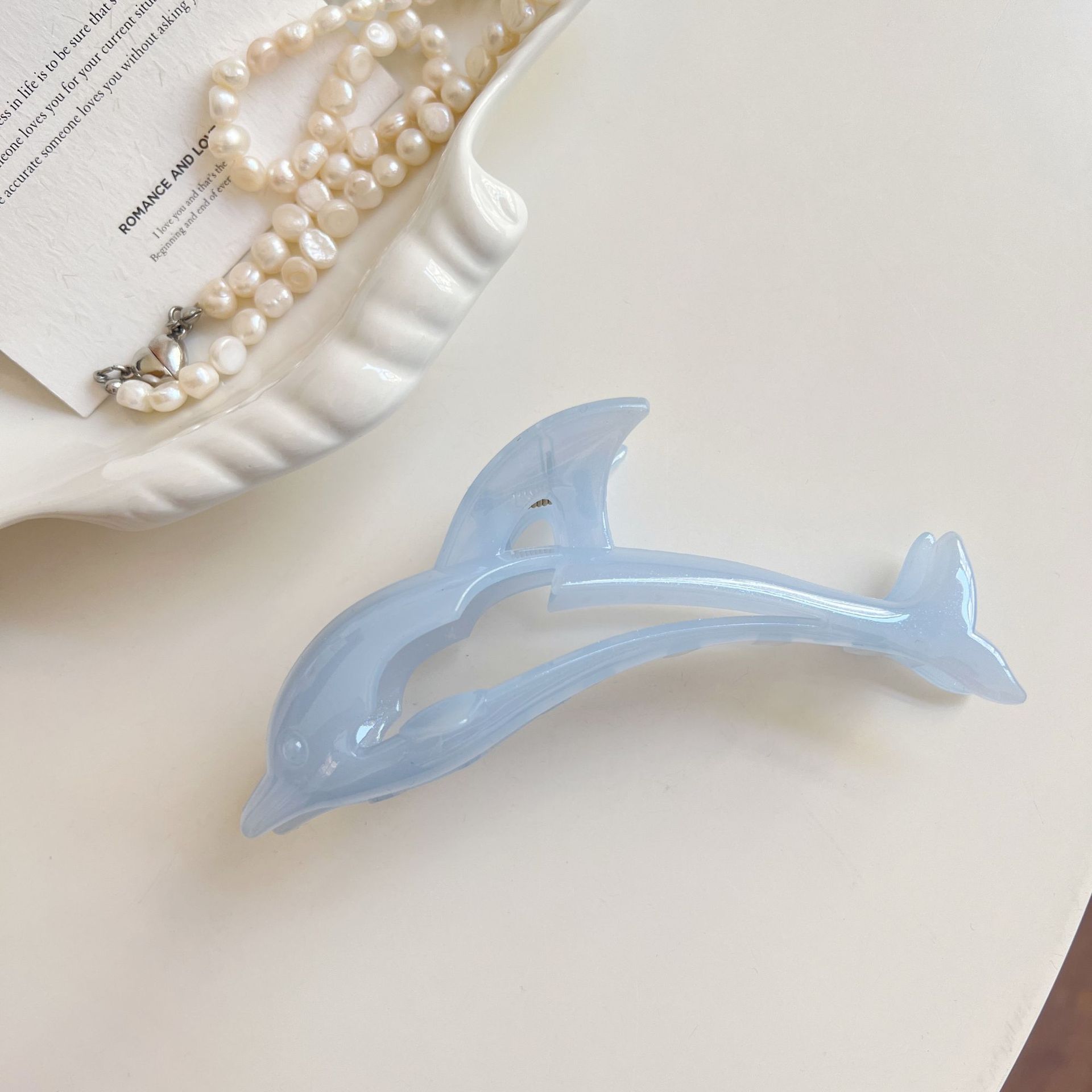 Kẹp càng cua Cá heo hologram (13cm)