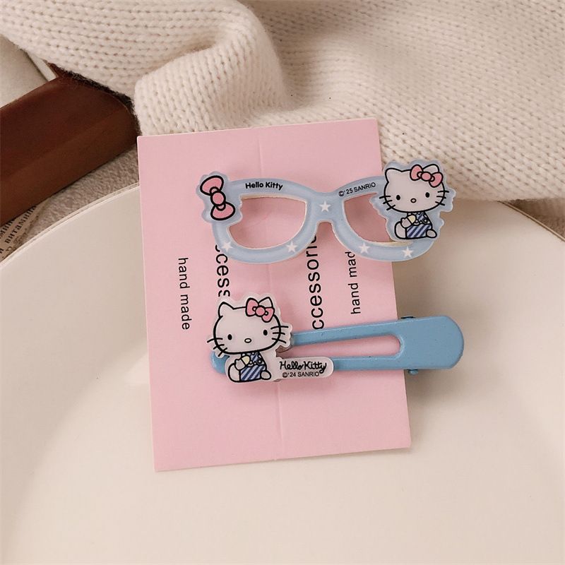 Set kẹp tóc Hello Kitty kính (2c)