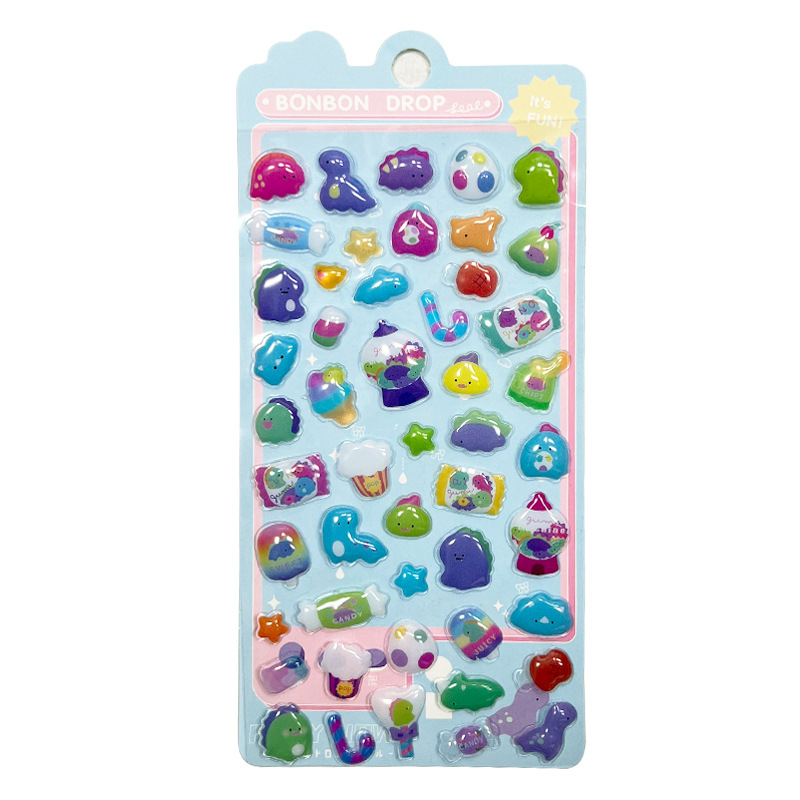 Sticker nổi Bonbon drop (8x12cm)