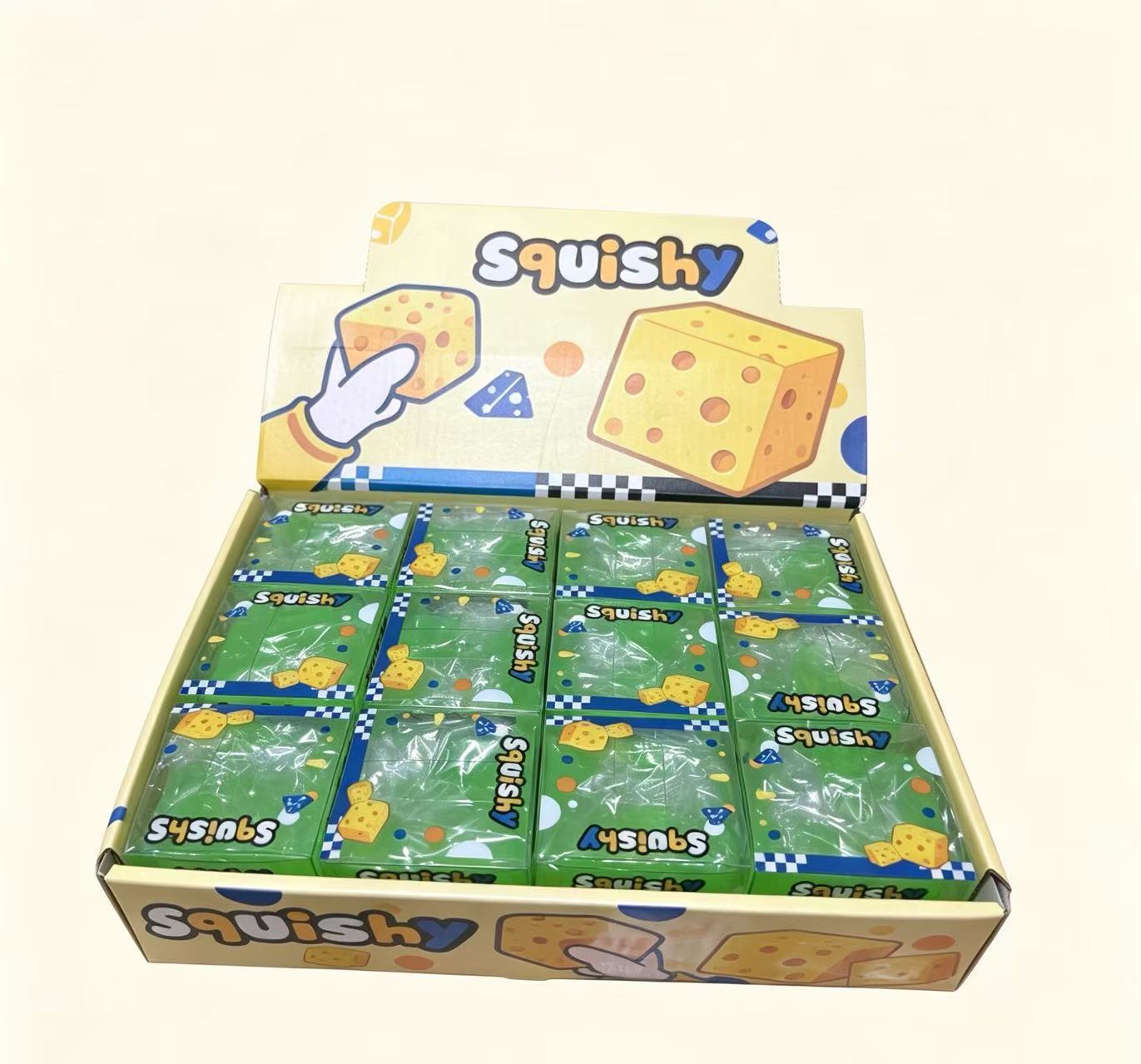 Stress ball Cheese trong (6x6cm)