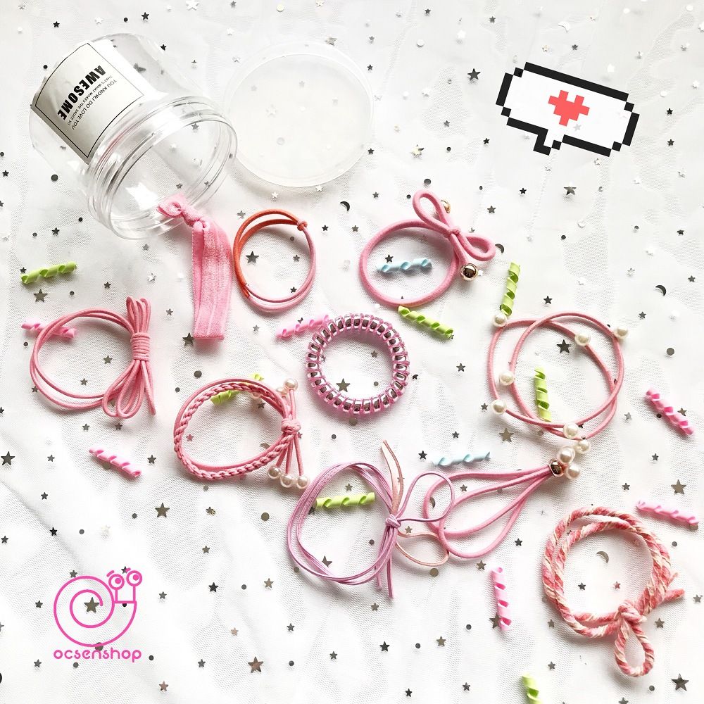 Set hộp chun buộc tóc 50k