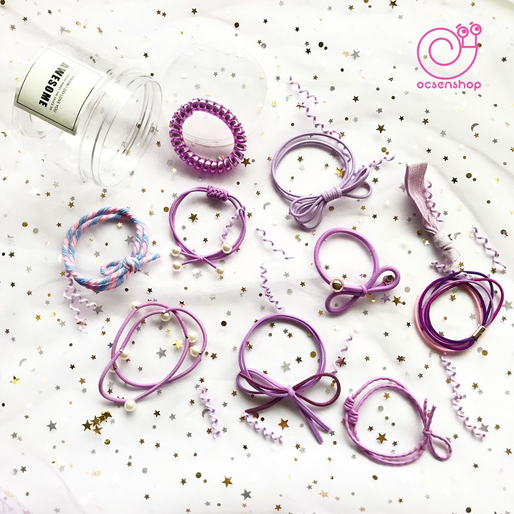 Set hộp chun buộc tóc 50k