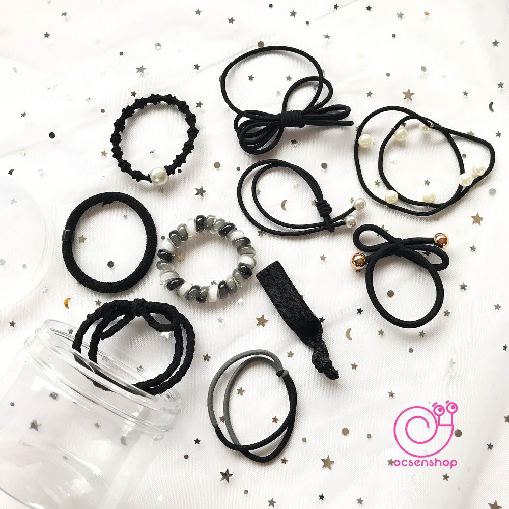 Set hộp chun buộc tóc 50k