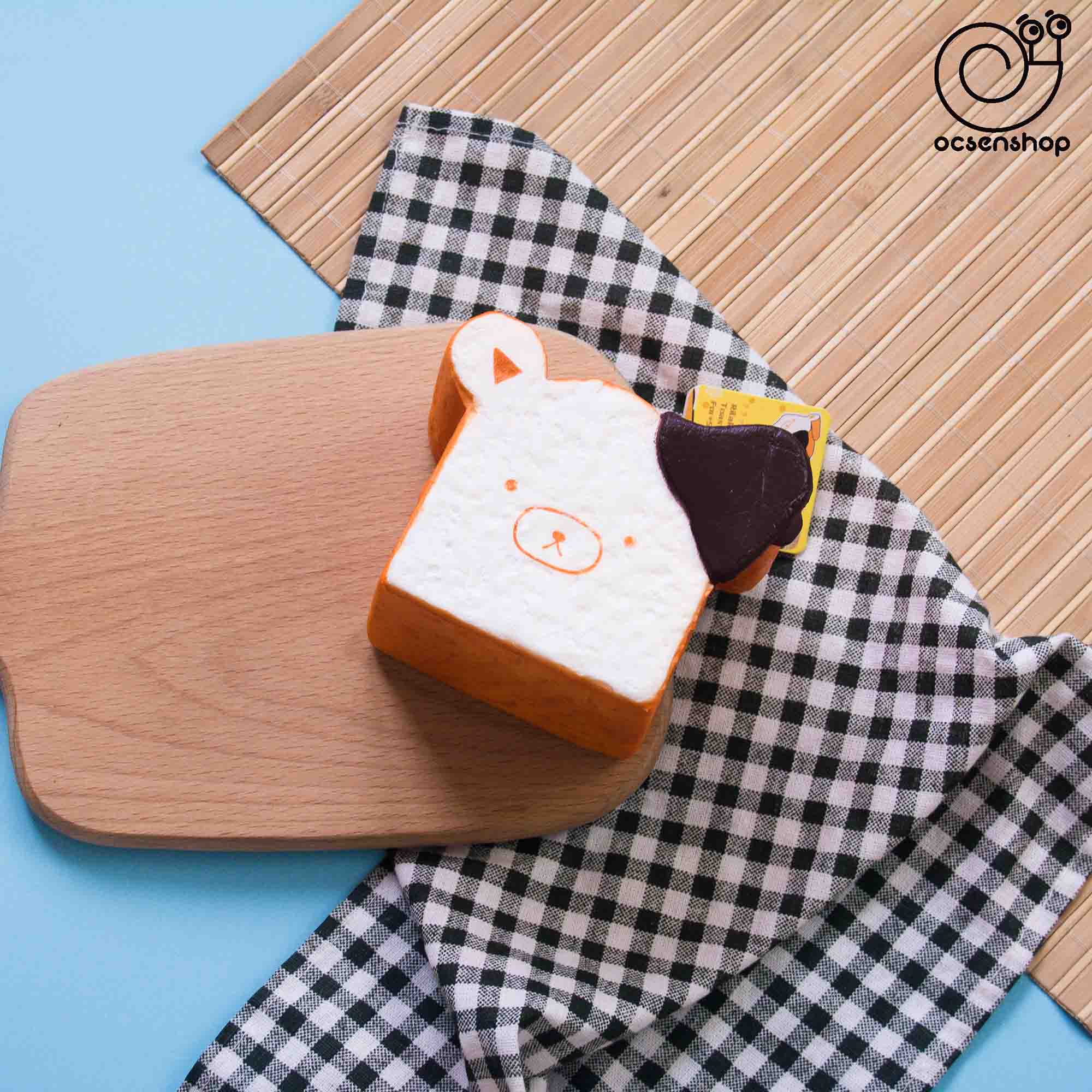 Squishy Bánh gối tai nhúng socola