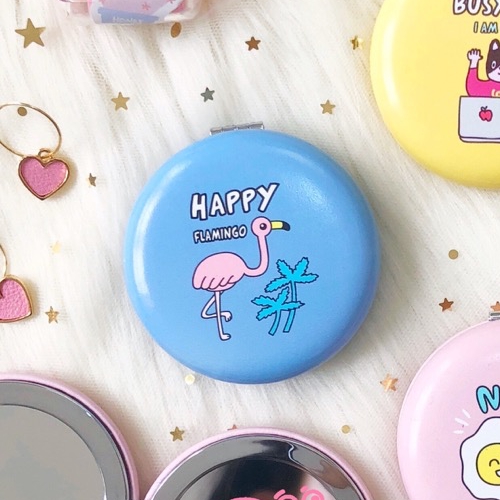 Gương gập 2 mặt phồng Cartoon