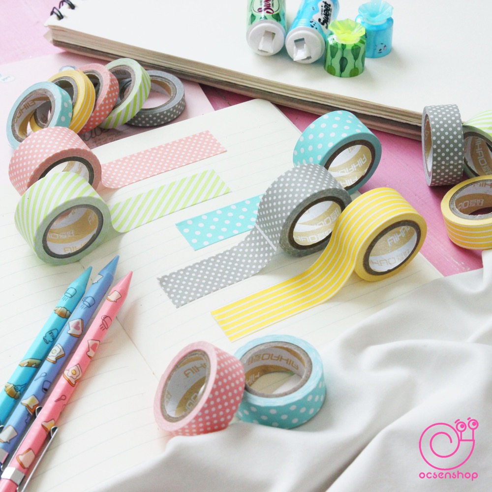 Set Washitape pastel (5 chiếc)