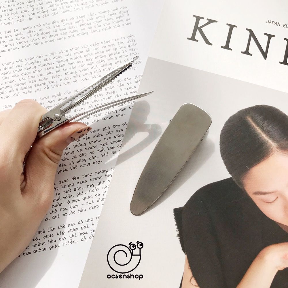 Kẹp tóc kim loại đơn màu