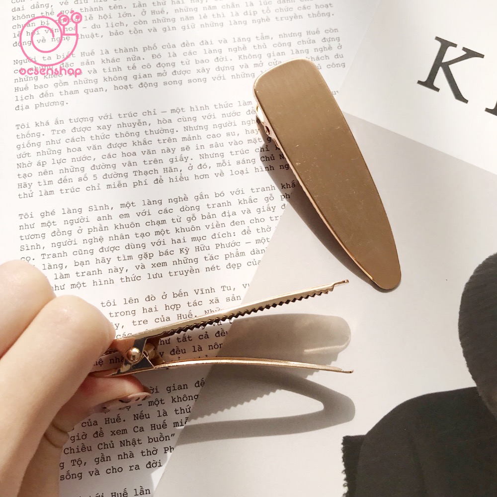 Kẹp tóc kim loại đơn màu