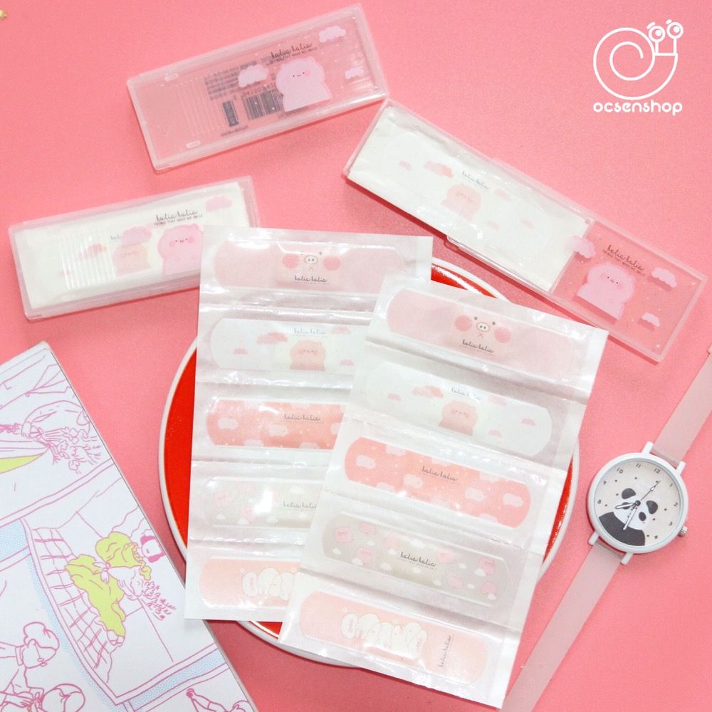 Set băng dán cá nhân Heo hồng