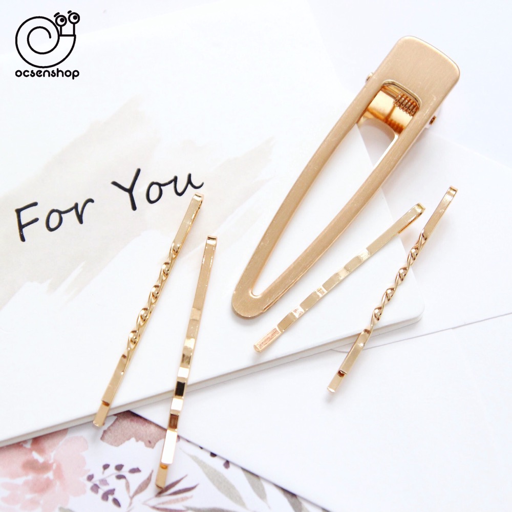 Set kẹp tăm ngọc trai gold