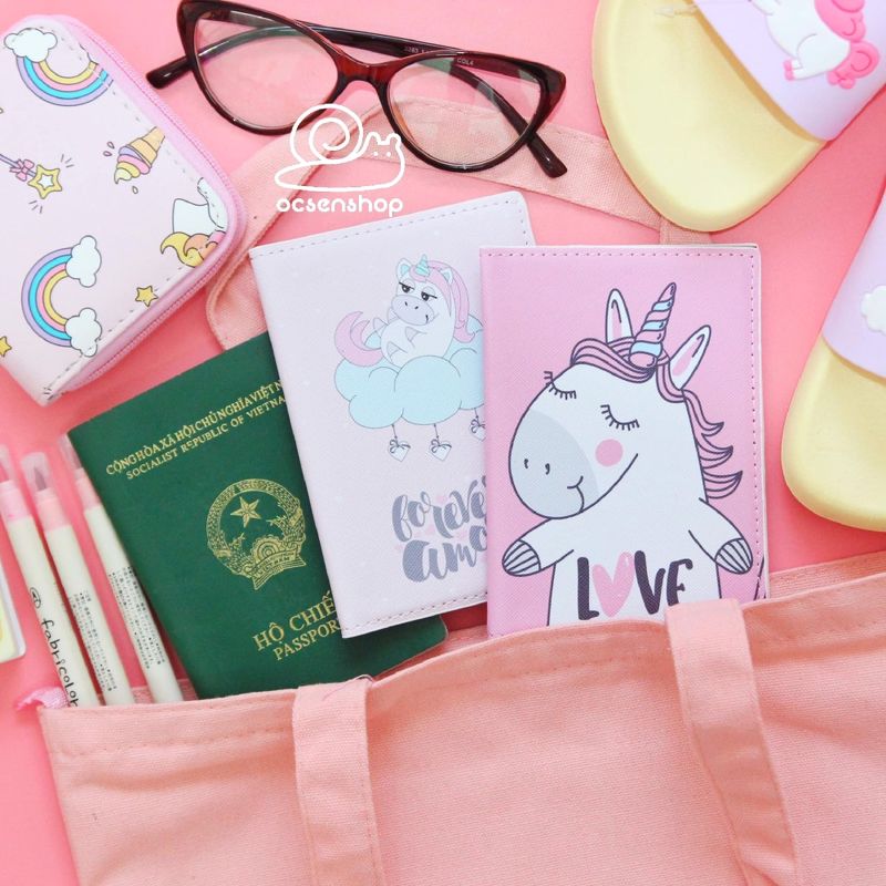 Vo passport hinh Unicorn