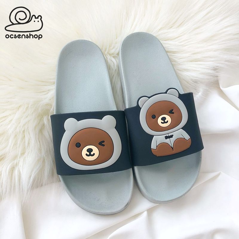 Dép quai ngang gấu