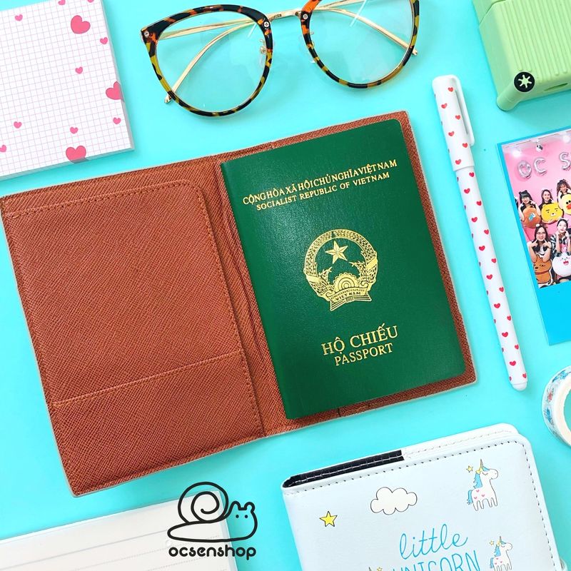 Vỏ passport hình Unicorn