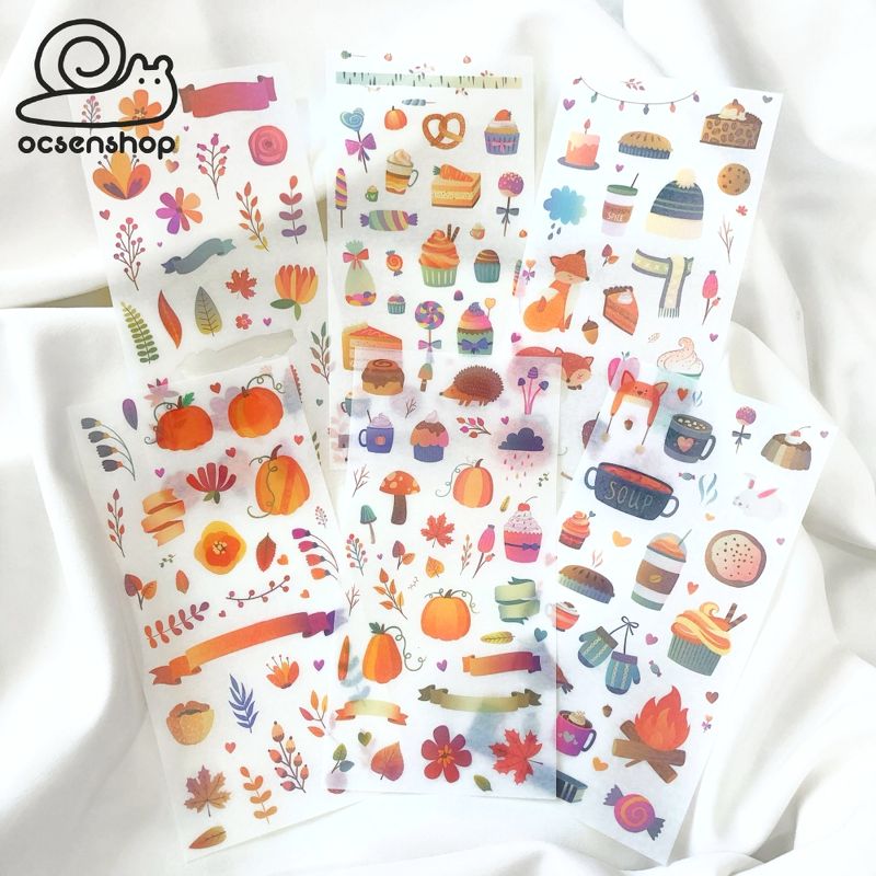 Set sticker cao va chim (6 tam)