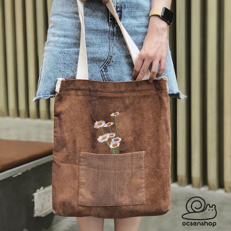 Túi vải hình Hoa