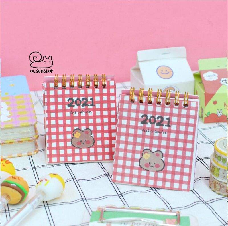 Lịch 2021 mini Thỏ và Gấu