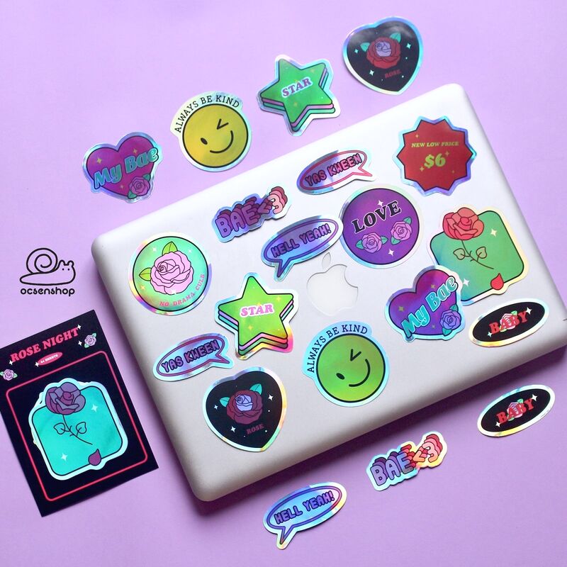 Set sticker hologram