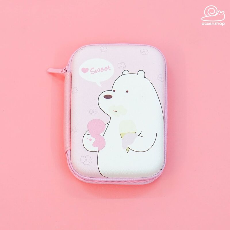 Hộp đựng đa năng 14x10cm - Ice bear ăn kem