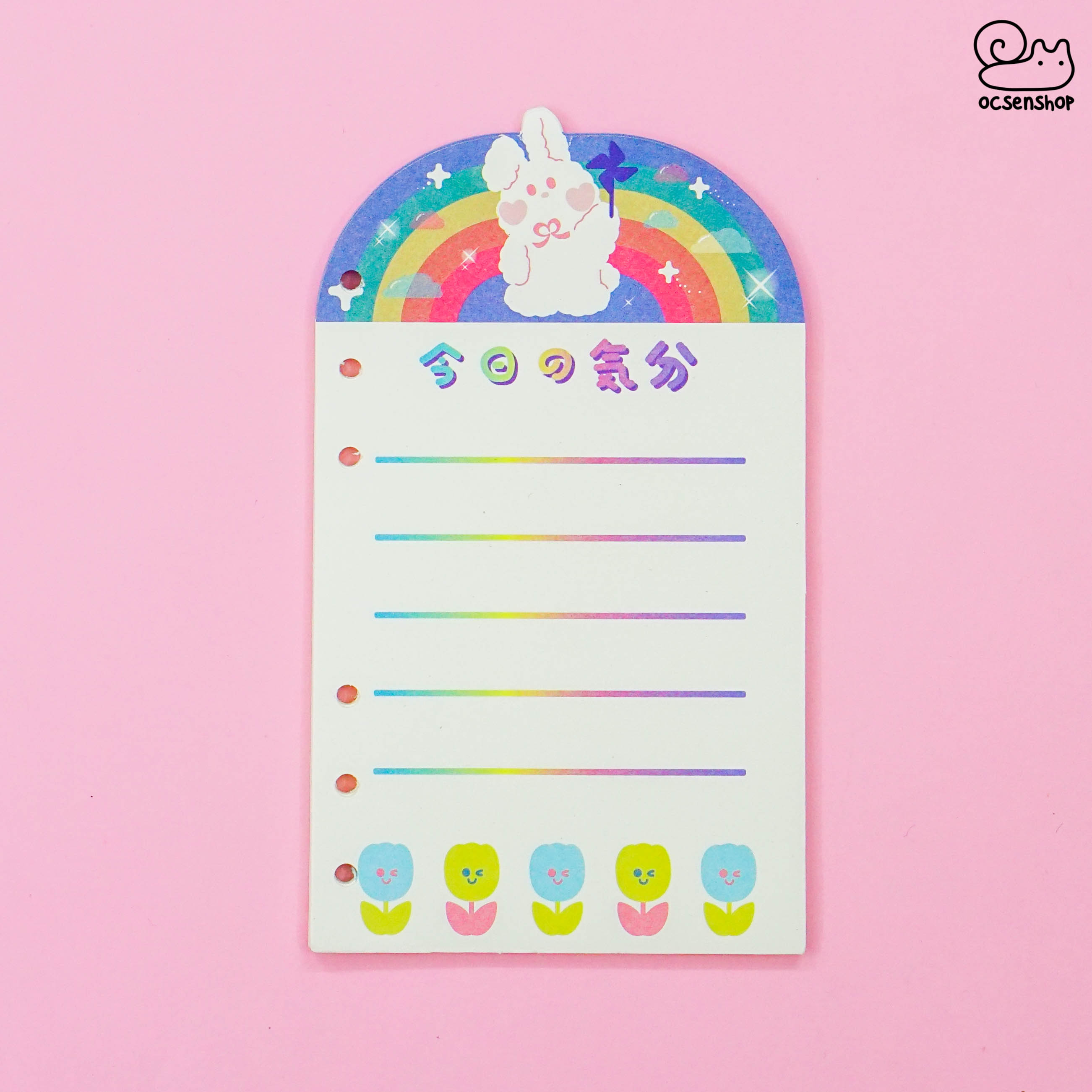 Lõi binder A6 cầu vồng Bunny