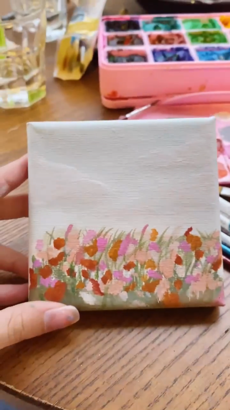 Mini Canvas khung gỗ