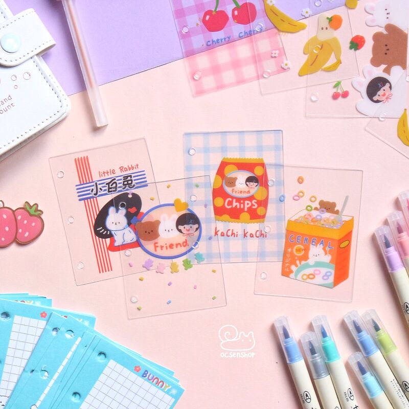 Set bìa mini binder (4 tấm)