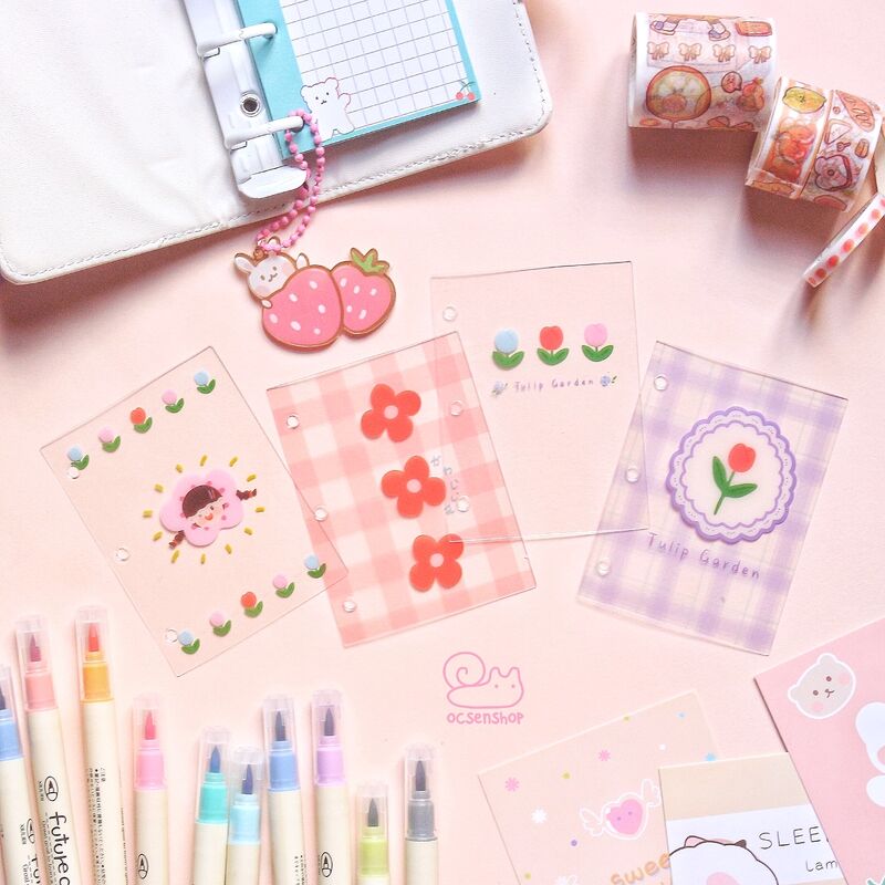 Set bìa mini binder (4 tấm)