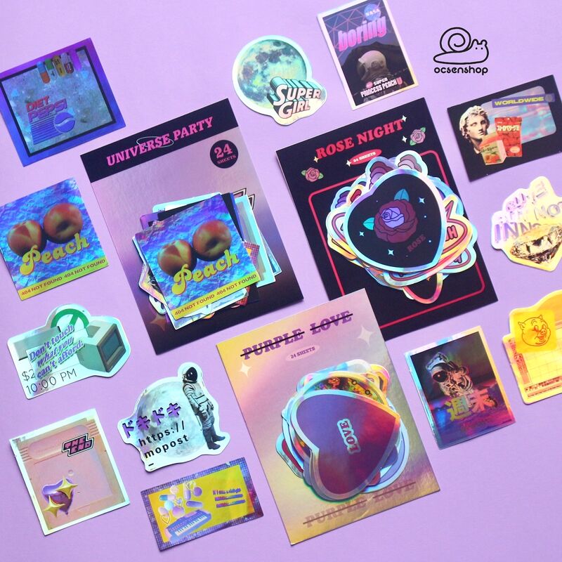 Set sticker hologram