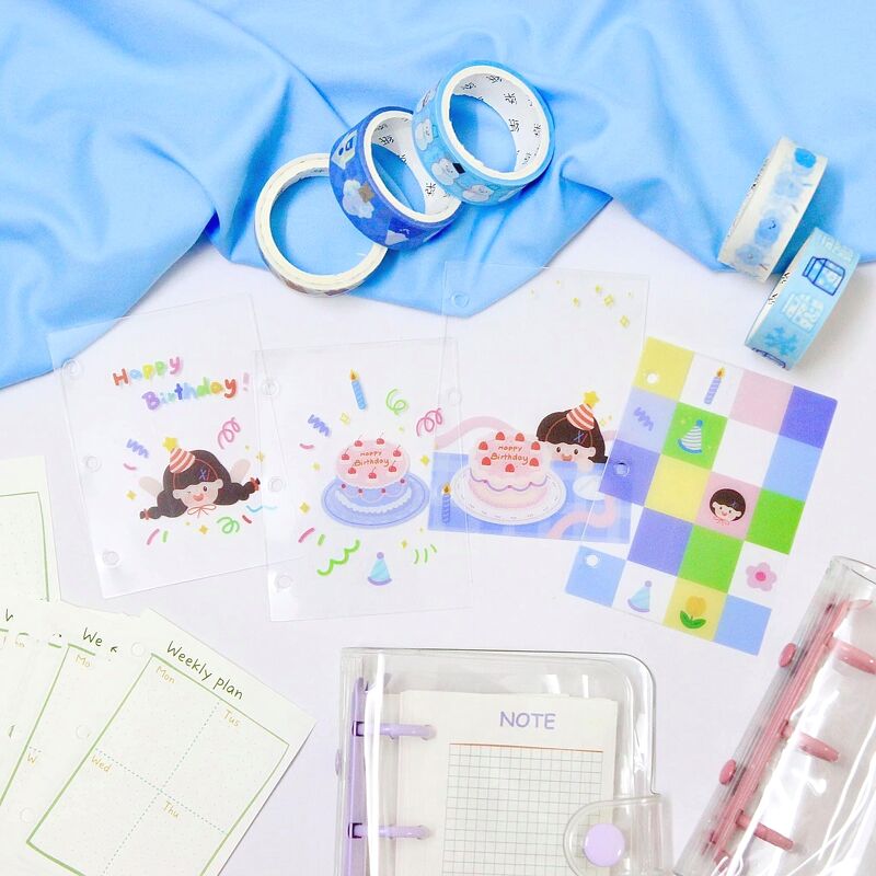 Set bìa mini binder (4 tấm)