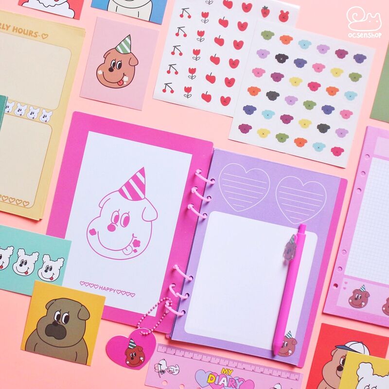 Set binder A5 kèm phụ kiện My diary