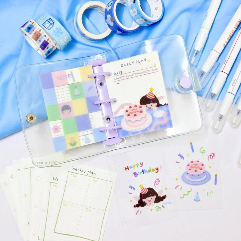 Set bìa mini binder (4 tấm)