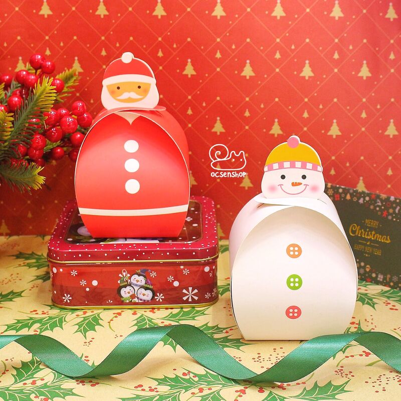 Hộp quà tròn Noel