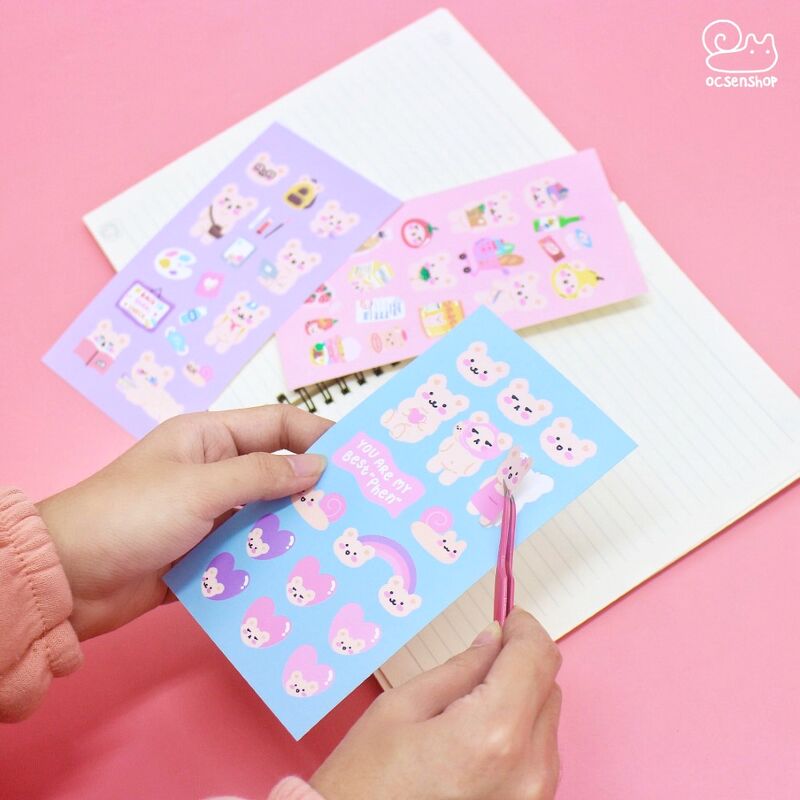 Sticker gấu Phen