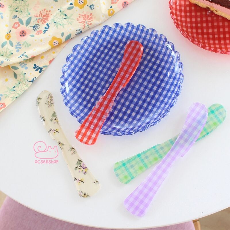 Set Thìa dĩa nhựa họa tiết