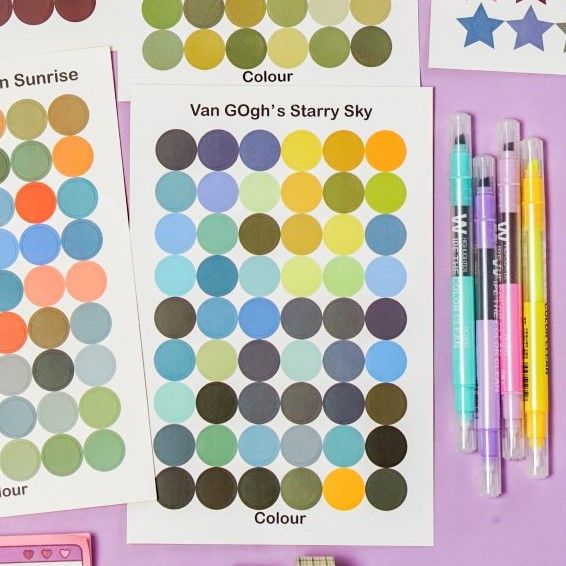 Palette sticker (1 tấm) - Nhỏ
