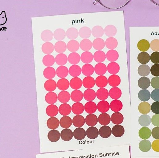 Palette sticker (1 tấm) - Nhỏ