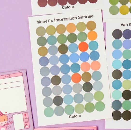 Palette sticker (1 tấm) - Nhỏ