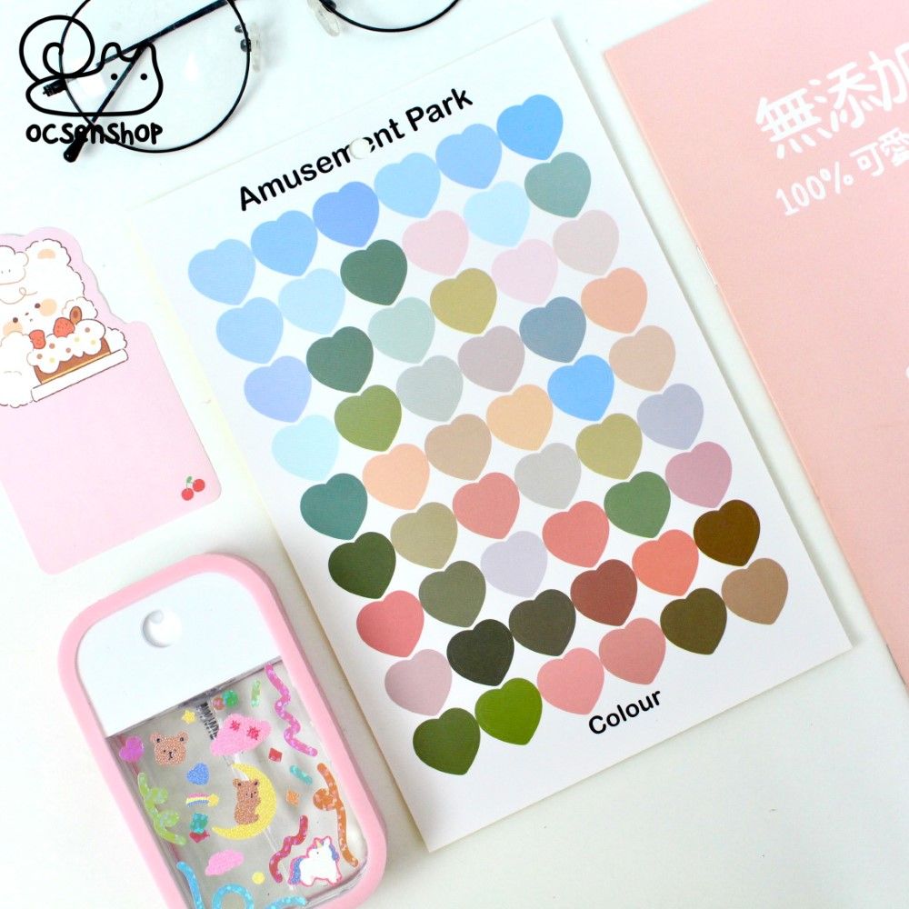 Palette sticker Trái tim (1 tấm)