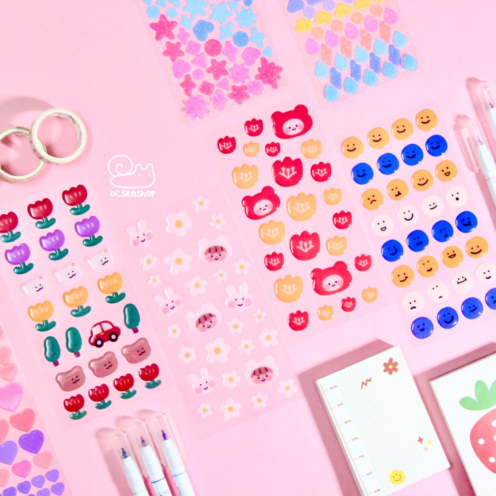 Sticker nổi Lovely energy (1 tấm)