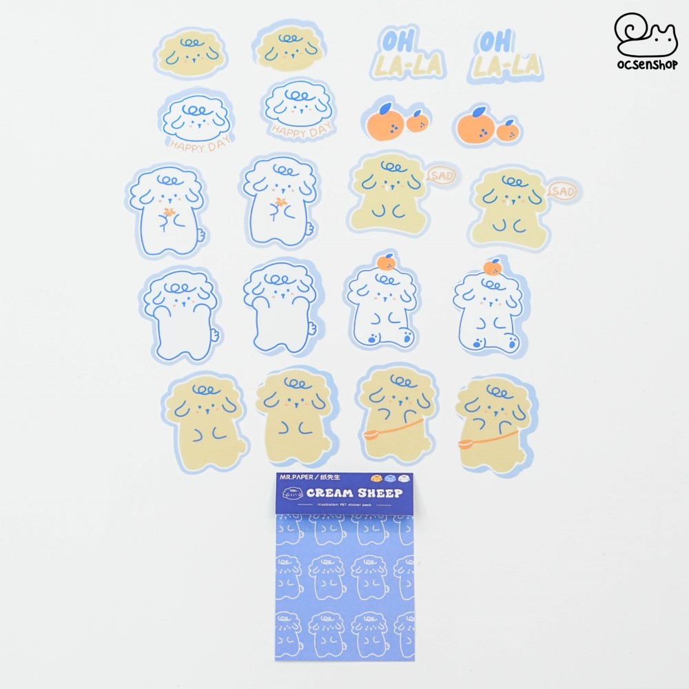 Sticker gói xanh động vật